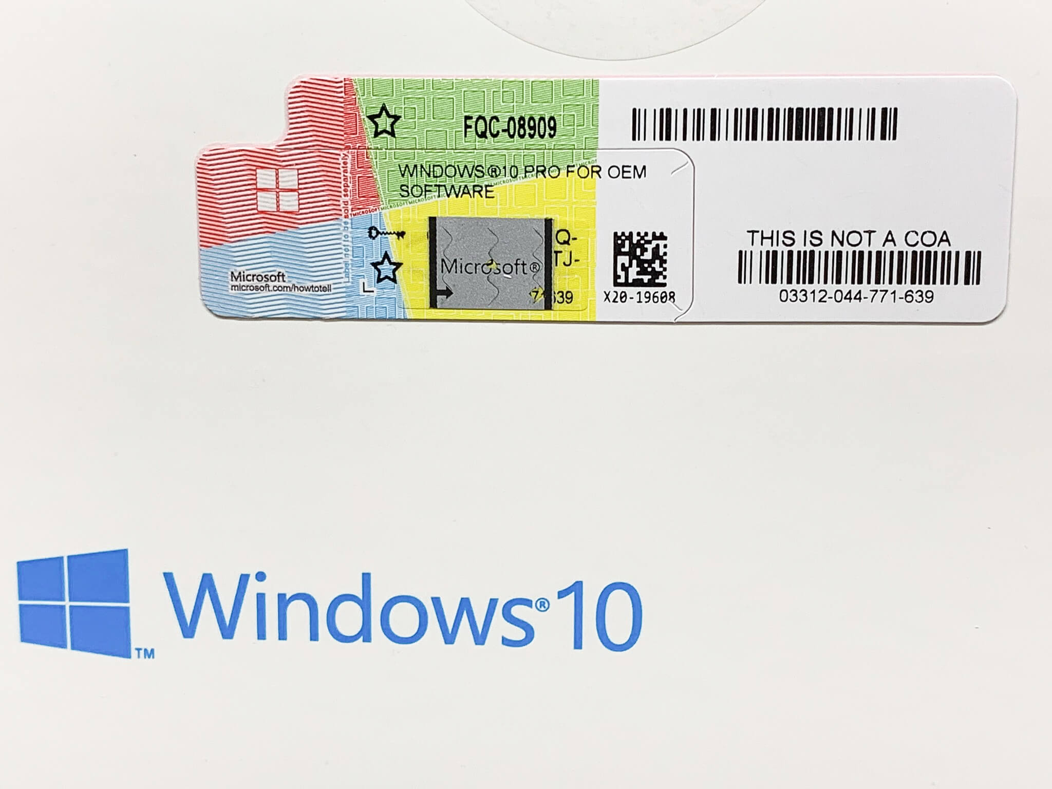 Windows 10 Pro 32/64-bit OEM